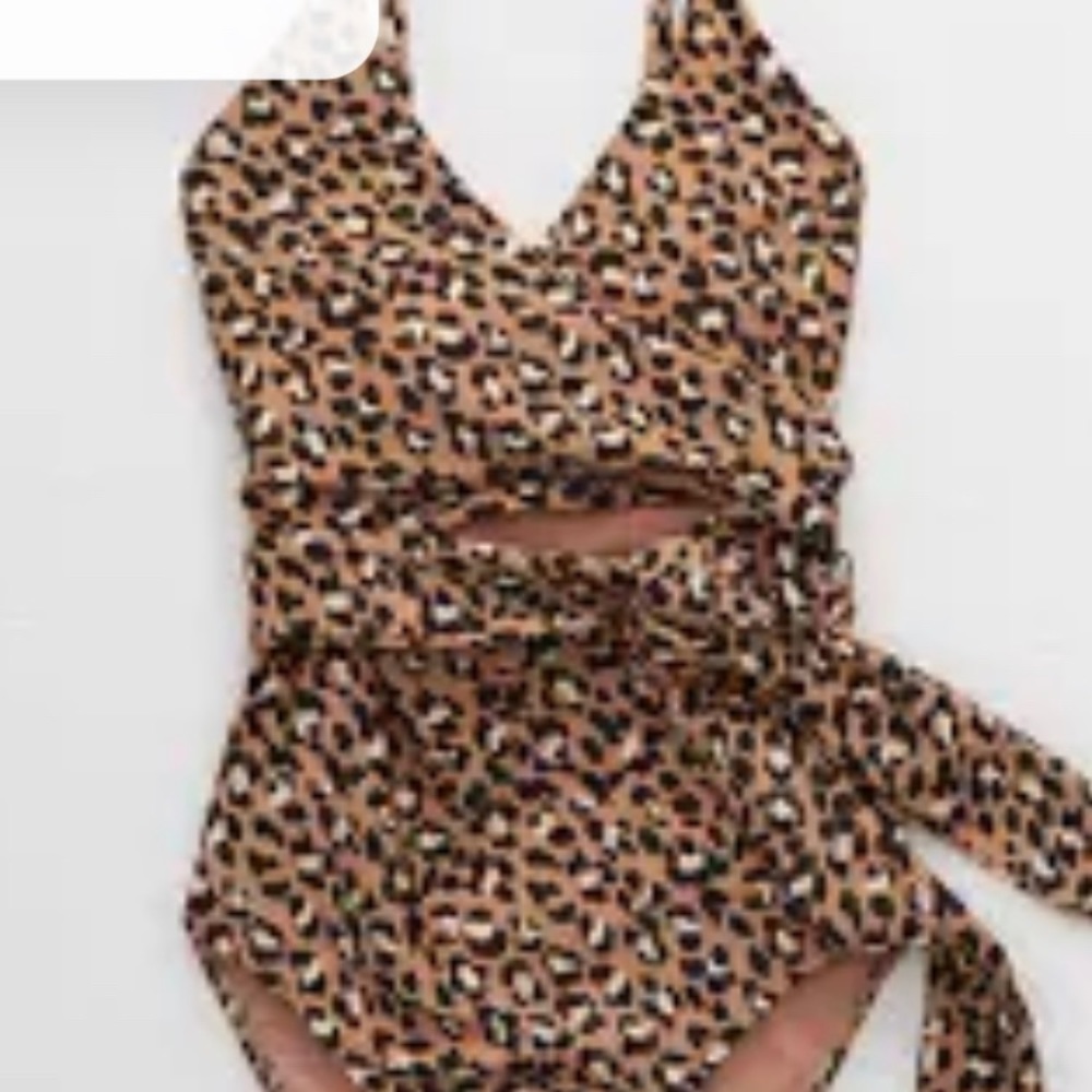 Aerie Leopard one piece large